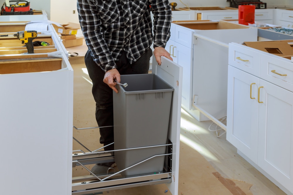 How to Fit a Kitchen Bin Inside a Cabinet