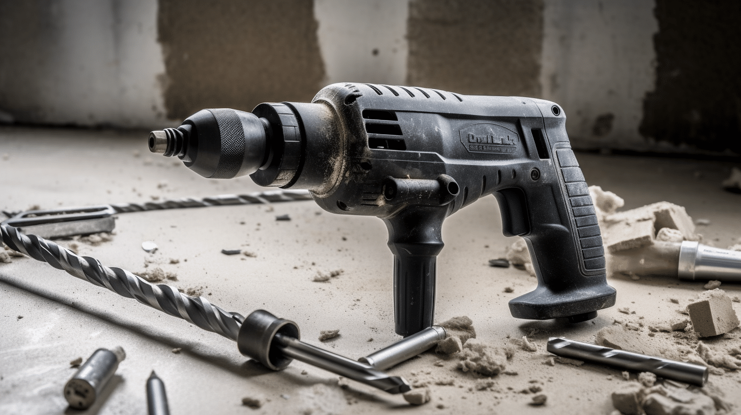 how to remove a stuck hammer drill bit